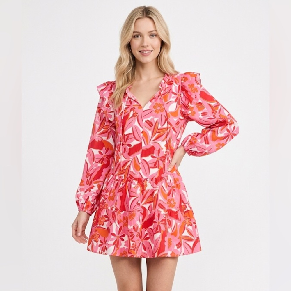 Jodifl pink boho dress size small